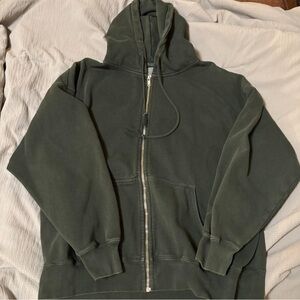 Brandy Green Zip-Up Hoodie